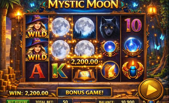 Mystic Moon 老虎机画面